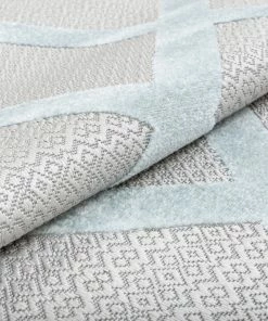 Well Woven Galena Blue Contemporary Geometric Rug