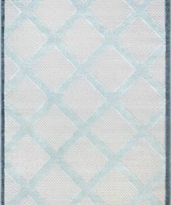 Well Woven Galena Blue Contemporary Geometric Rug