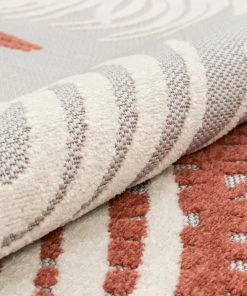 Well Woven Rada Orange Novelty Botanical Rug 7'10