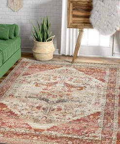 Well Woven Celesita Blush/Ivory Traditional Vintage Rug 20" X 31"