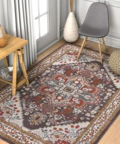 Well Woven Celesita Brown Traditional Rug
