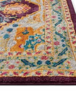 Well Woven Celesita Purple Traditional Vintage Rug