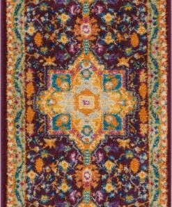 Well Woven Celesita Purple Traditional Vintage Rug