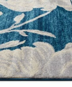 Well Woven Colombia Blue Modern Flower Rug 20'' X 31''