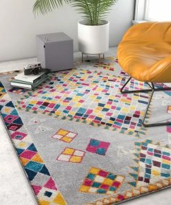 Well Woven Tribal Sunshine Multi Modern Moroccan Rug