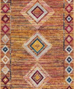 Well Woven Tribal Jasmine Multi Modern Distressed Rug