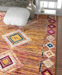Well Woven Tribal Jasmine Multi Modern Distressed Rug