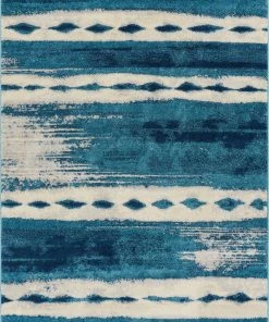 Well Woven Holborn Blue Modern Abstract Rug