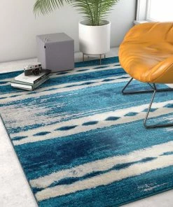 Well Woven Holborn Blue Modern Abstract Rug