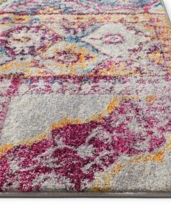 Well Woven Bloomsbury Blue Modern Tile Work Rug