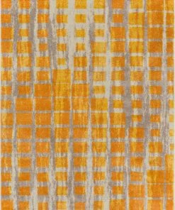 Well Woven Fortuna Yellow Mid-Century Modern Rug 5'x7'