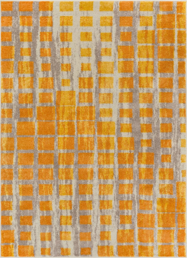 Well Woven Fortuna Yellow Mid-Century Modern Rug 5'x7' 1 Well Woven Fortuna Yellow Mid-Century Modern Rug 5'x7'