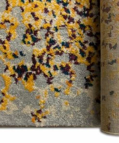 Well Woven Magari Yellow Modern Abstract Rug 3'x5'