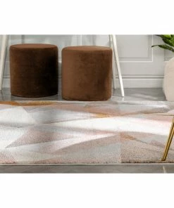 Well Woven Naomi Tranquil Pink Mid-Century Modern Rug