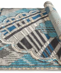 Well Woven Leslie Grey Modern 5'3" X 7'3" Rug Grey & Silver