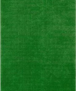 Well Woven Venice Green Modern Turf Indoor/Outdoor Grass Rug