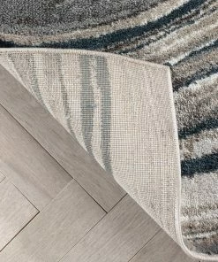 Well Woven Stella Modern Abstract Striped Grey Rug