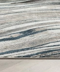 Well Woven Stella Modern Abstract Striped Grey Rug