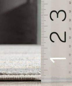 Well Woven Vintage Giselle Modern Abstract Striped Grey Rust Rug