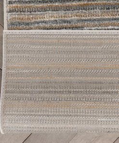 Well Woven Custom Size Runner Giselle Moroccan Abstract Stripe Grey Rust Choose Your Width X Choose Your Length Hallway Runner Rug Vintage
