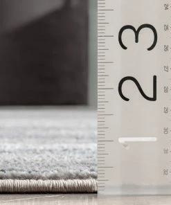 Well Woven Giselle Modern Abstract Striped Grey Rug