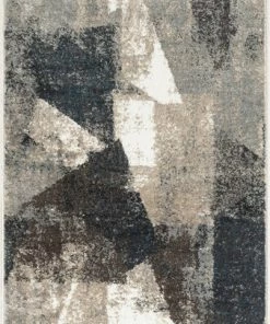 Well Woven Kye Modern Abstract Geometric Grey Rug