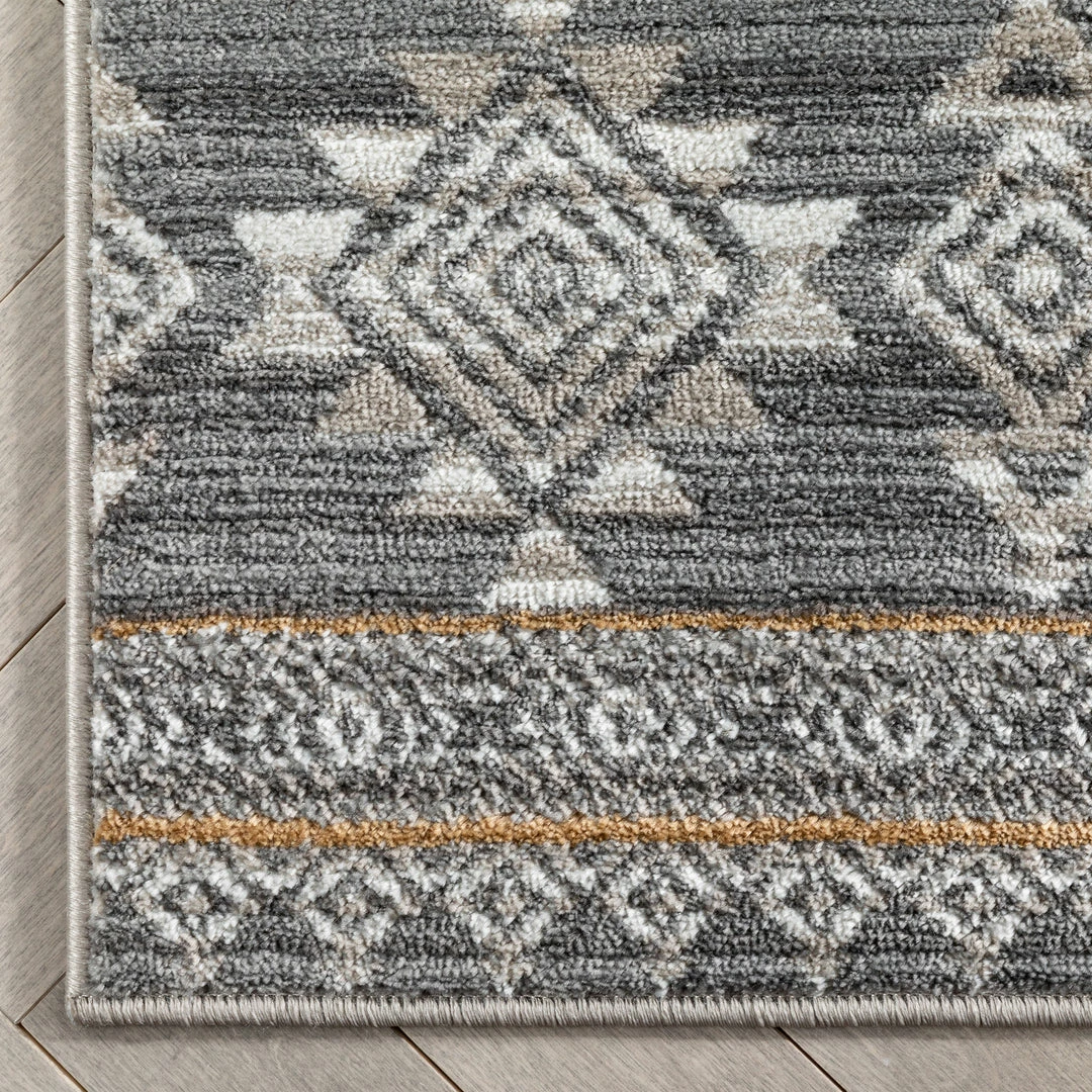 Well Woven Sasha Moroccan Trellis Grey Rug 4 Well Woven Sasha Moroccan Trellis Grey Rug