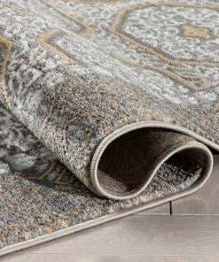 Well Woven Global Rhea Moroccan Lattice Trellis Grey Rug