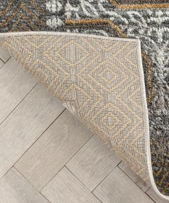 Well Woven Global Rhea Moroccan Lattice Trellis Grey Rug