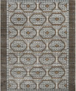 Well Woven Global Rhea Moroccan Lattice Trellis Grey Rug