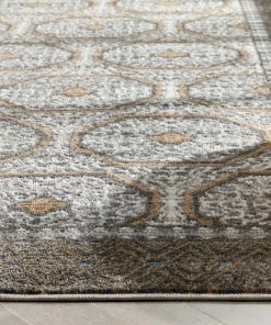 Well Woven Global Rhea Moroccan Lattice Trellis Grey Rug