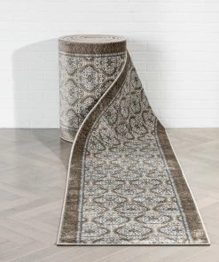 Well Woven Custom Size Runner Rhea Moroccan Oriental Vintage Grey Choose Your Width X Choose Your Length Hallway Runner Rug Global