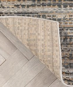 Well Woven Zia Modern Abstract Striation Grey Beige Rug