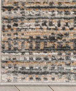 Well Woven Vintage Custom Size Runner Zia Striation Modern Abstract Grey Beige Choose Your Width X Choose Your Length Hallway Runner Rug