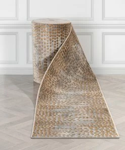 Well Woven Custom Size Runner Elyse Abstract Modern Dots Grey Choose Your Width X Choose Your Length Hallway Runner Rug