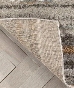 Well Woven Makai Modern Abstract Striped Grey Rug Vintage