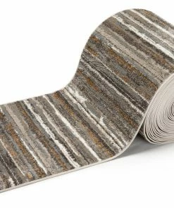 Well Woven Custom Size Runner Makai Modern Abstract Stripe Grey Choose Your Width X Choose Your Length Hallway Runner Rug
