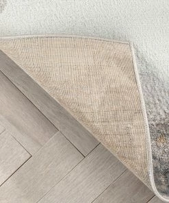 Well Woven Vintage Yara Modern Abstract Grey Rust Rug