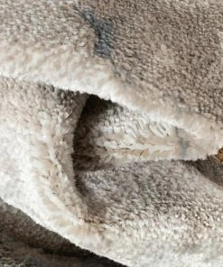 Well Woven Vintage Yara Modern Abstract Grey Rust Rug