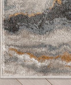 Well Woven Custom Size Runner Yara Abstract Modern Grey Rust Choose Your Width X Choose Your Length Hallway Runner Rug