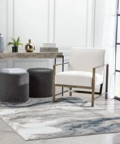 Well Woven Vintage Yara Modern Abstract Grey Rug