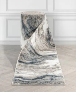 Well Woven Custom Size Runner Yara Abstract Modern Grey Choose Your Width X Choose Your Length Hallway Runner Rug Vintage