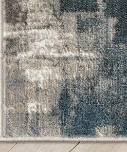 Well Woven Lilith Modern Abstract Grey Blue Rug