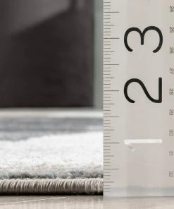 Well Woven Lilith Modern Abstract Grey Blue Rug