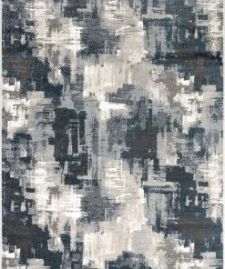 Well Woven Lilith Modern Abstract Grey Blue Rug