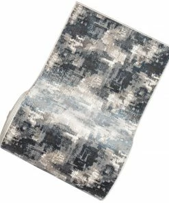 Well Woven Vintage Custom Size Runner Lilith Abstract Modern Grey Blue Choose Your Width X Choose Your Length Hallway Runner Rug