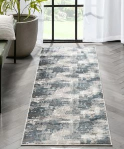 Well Woven Lilith Modern Abstract Grey Blue Rug