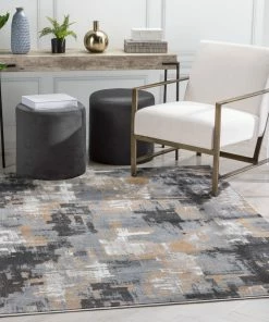 Well Woven Lilith Modern Abstract Grey Rug