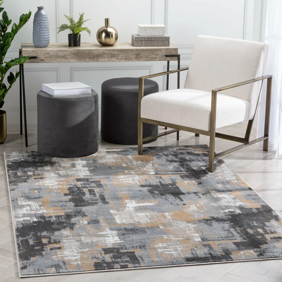 Well Woven Lilith Modern Abstract Grey Rug 1 Well Woven Lilith Modern Abstract Grey Rug