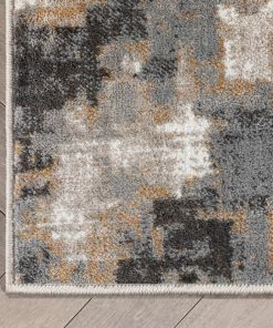 Well Woven Vintage Custom Size Runner Lilith Abstract Modern Grey Choose Your Width X Choose Your Length Hallway Runner Rug